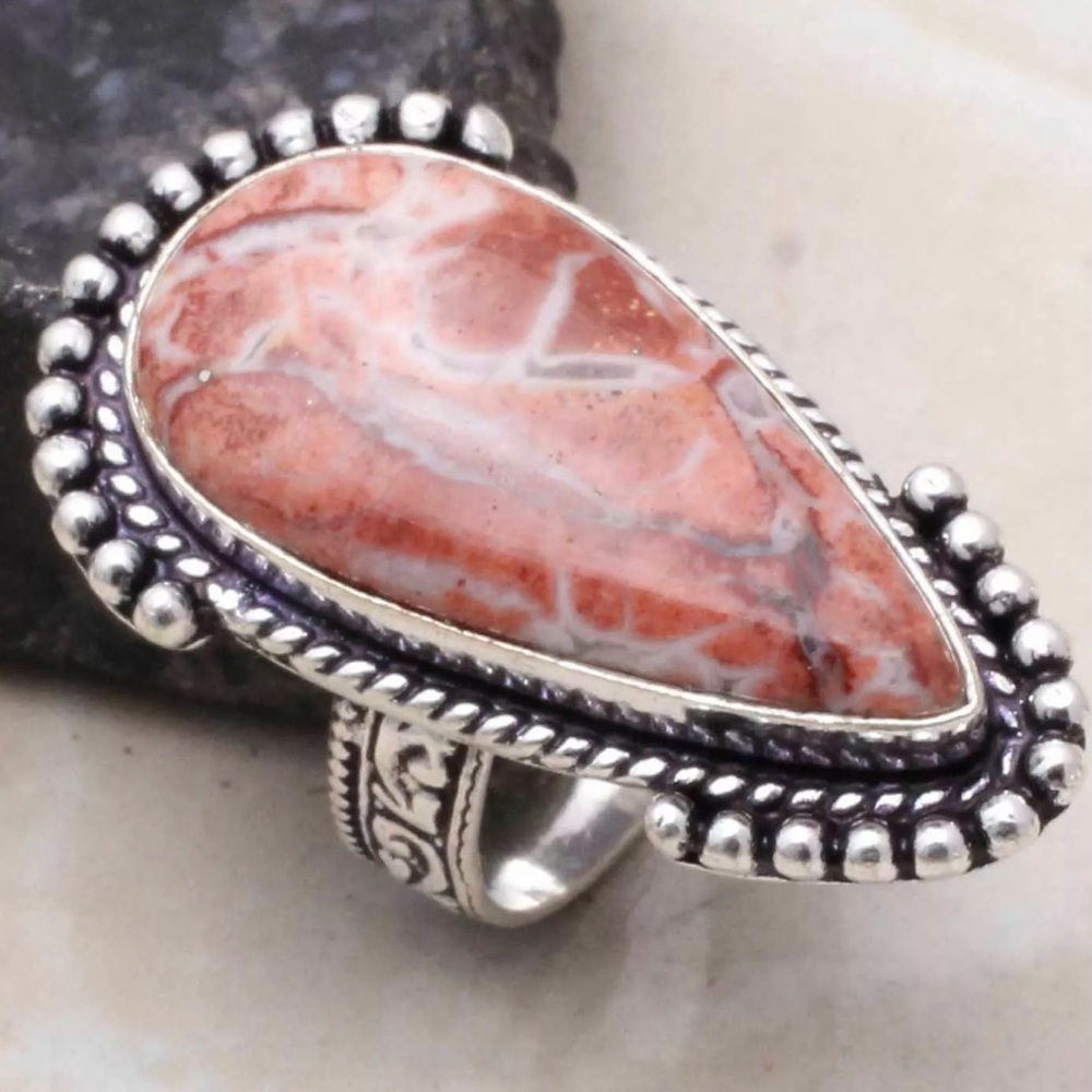 Sunstone 925 Silver Heritage Ring - image 1